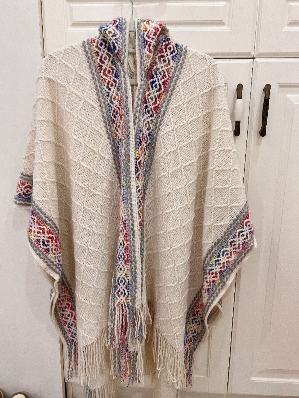 Women's 2026 new ethnic-style poncho cape shawl for travel and warmth
